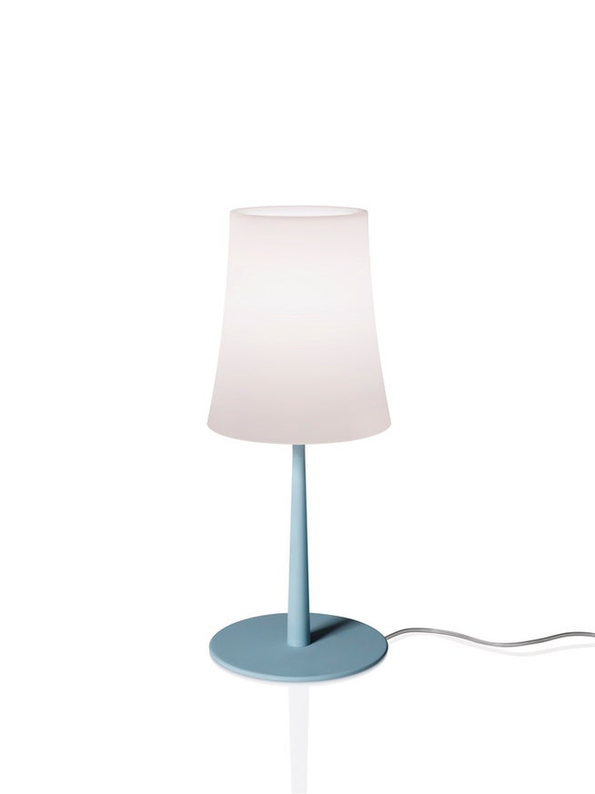 Lampe à poser BIRDIE EASY de Foscarini, Bleu clair Lampe à poser BIRDIE EASY de Foscarini, Bleu clair
