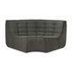 Module d'angle arrondi N701,120 x 120 x 76 cm, Eco Moss
