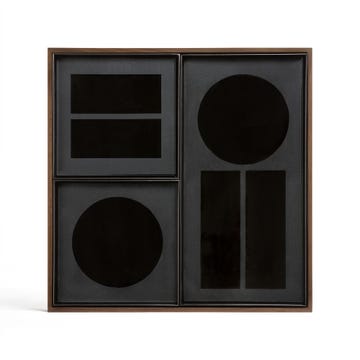 Plateau avec organiseur de bureau de Ethnicraft Accessories, Charbon