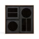 Plateau avec organiseur de bureau de Ethnicraft Accessories, Charbon