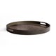 Plateau HEAVY AGED BRONZE MIRROR de Notre Monde, Ø48, Bronze