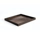 Plateau miroir BRONZE AGED carré de Ethnicraft, 51x51x4, taille L