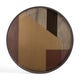 Plateau rond en verre ANGLE de Ethnicraft Accessories, Ø.92 cm, Bronze