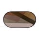 Plateau oblong en verre ANGLE de Ethnicraft Accessories, 71 x 36 cm, Pinot