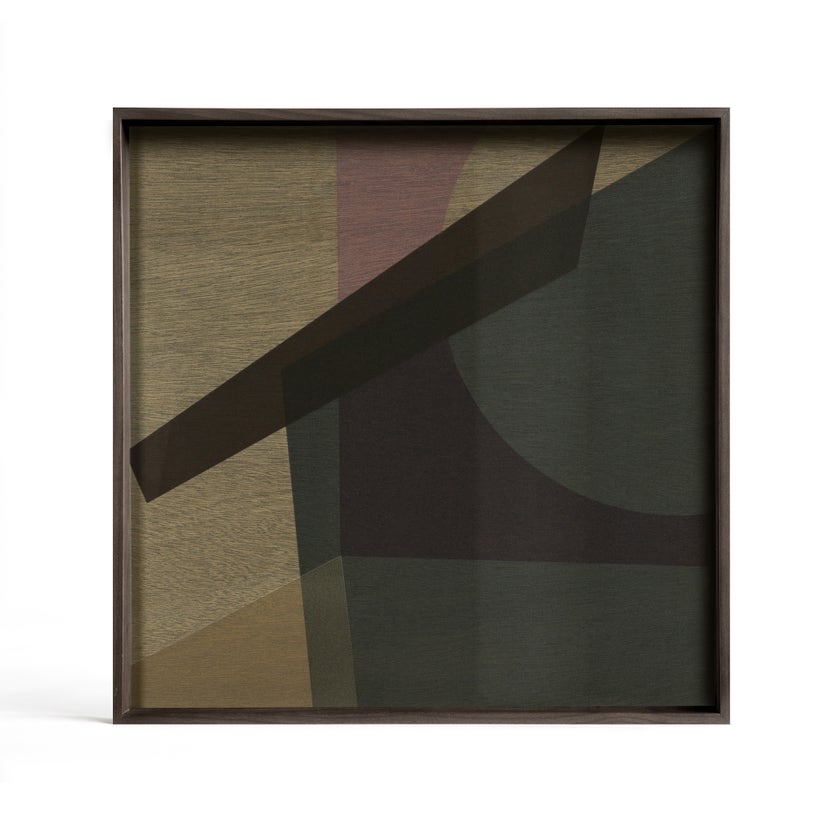 Plateau carré en verre ANGLE de Ethnicraft Accessories, 51 x 51 cm, Slate Plateau carré en verre ANGLE de Ethnicraft Accessories, 51 x 51 cm, Slate