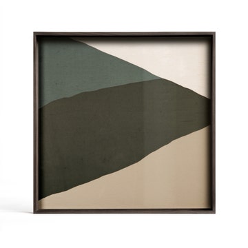 Plateau WABI SABI de Ethnicraft Accessories, 38 x 38 cm,  Bleu