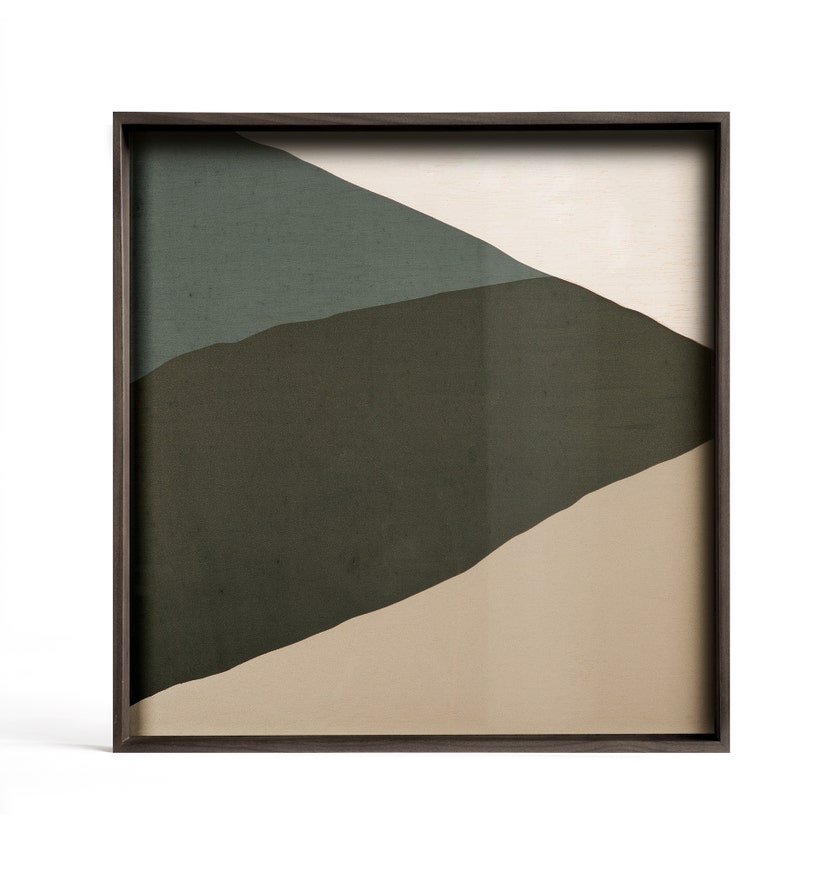 Plateau WABI SABI de Ethnicraft Accessories, 38 x 38 cm,  Bleu