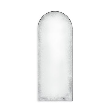 Miroir GATE de Ethnicraft Accessories, H.200 cm, Structure métal noir, Verre Medium aged Clear