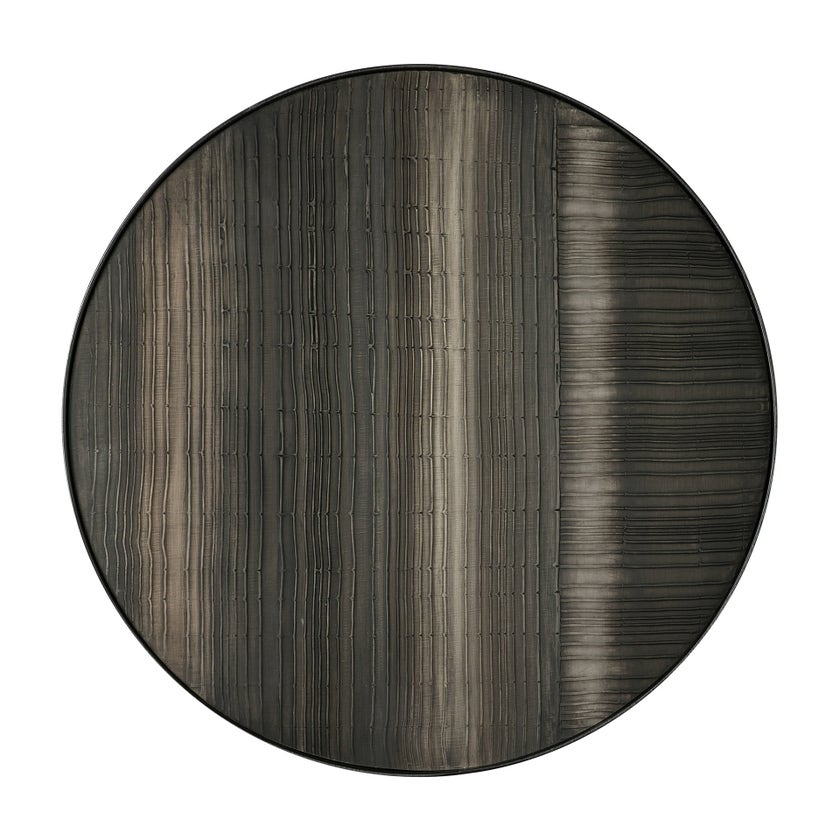 Décoration murale LAYERED CLAY de Ethnicraft Accessories, Ø.46 cm, Structure métal noir Décoration murale LAYERED CLAY de Ethnicraft Accessories, Ø.46 cm, Structure métal noir