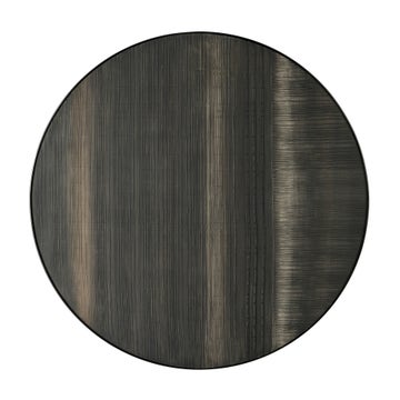 Décoration murale LAYERED CLAY de Ethnicraft Accessories, Ø.84 cm, Structure métal noir