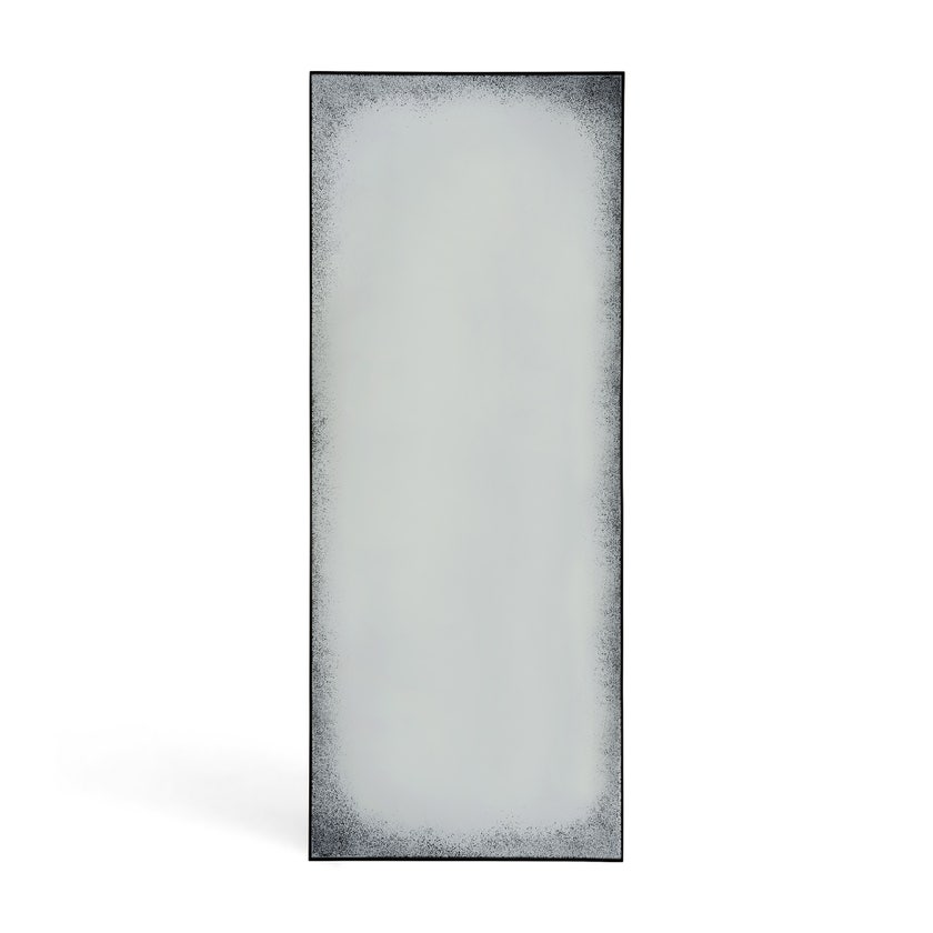 Miroir Heavy Aged Clear de Ethnicraft Accessories, 80 x 200 cm, black metal frame, medium aged Miroir Heavy Aged Clear de Ethnicraft Accessories, 80 x 200 cm, black metal frame, medium aged