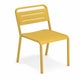 Chaise URBAN, Jaune au curry