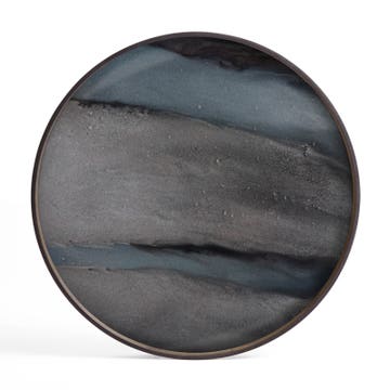 Plateau Graphite Organic de Ethnicraft Accessories, Ø61
