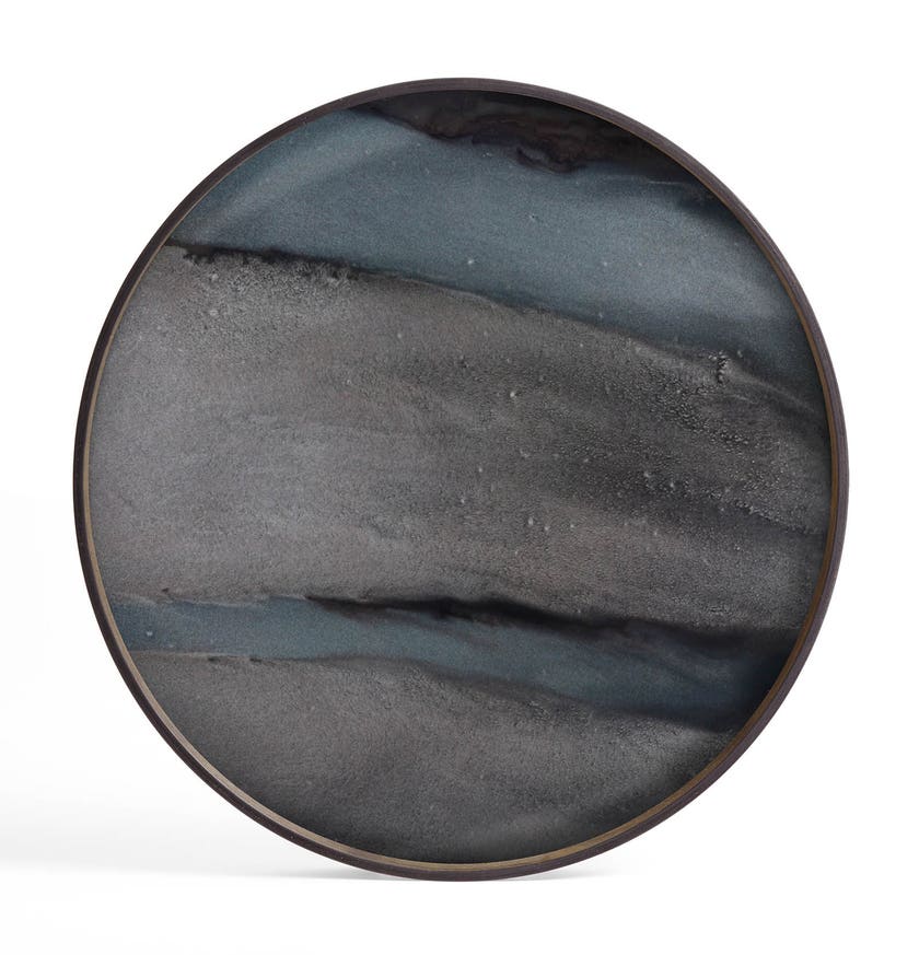 Plateau Graphite Organic de Ethnicraft Accessories, Ø61