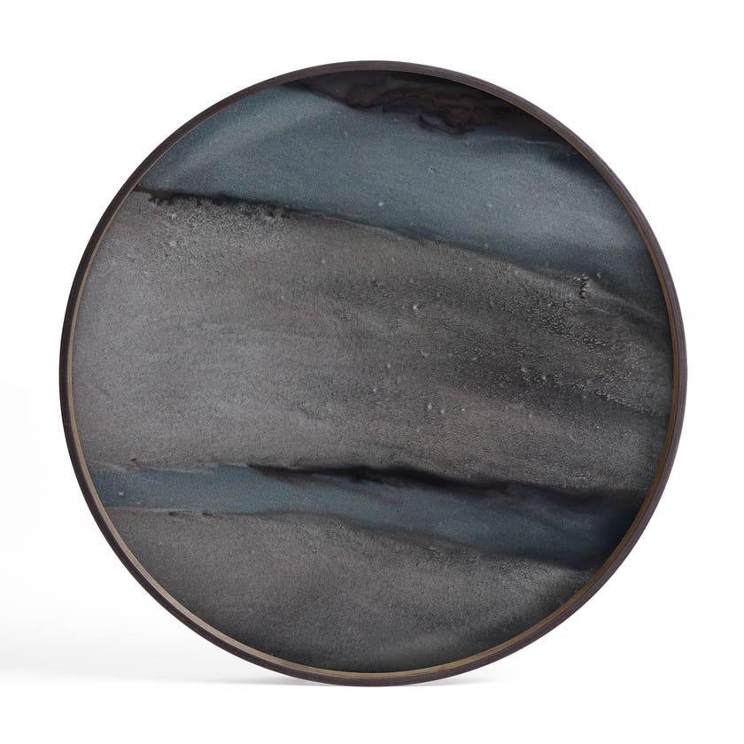 Plateau Graphite Organic de Ethnicraft Accessories, Ø61 Plateau Graphite Organic de Ethnicraft Accessories, Ø61