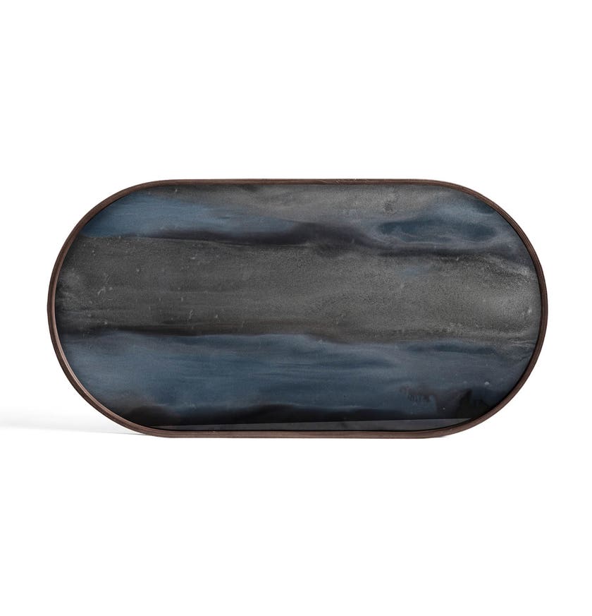 Plateau Graphite Organic de Ethnicraft Accessories, 71 x 36 cm