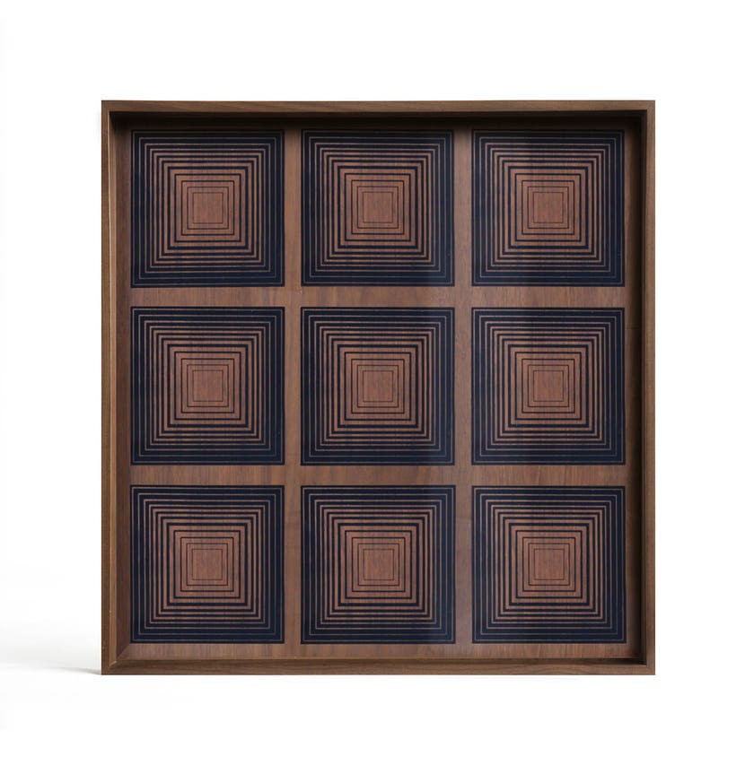 Plateau Ink Square de Ethnicraft Accessories, 51 x 51 cm