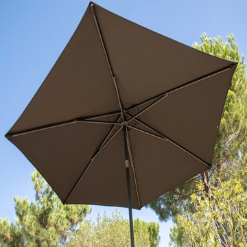Toile seule pour parasol NICOSIA DELUXE de Jardinico, 300 x 300 cm, Mocca
