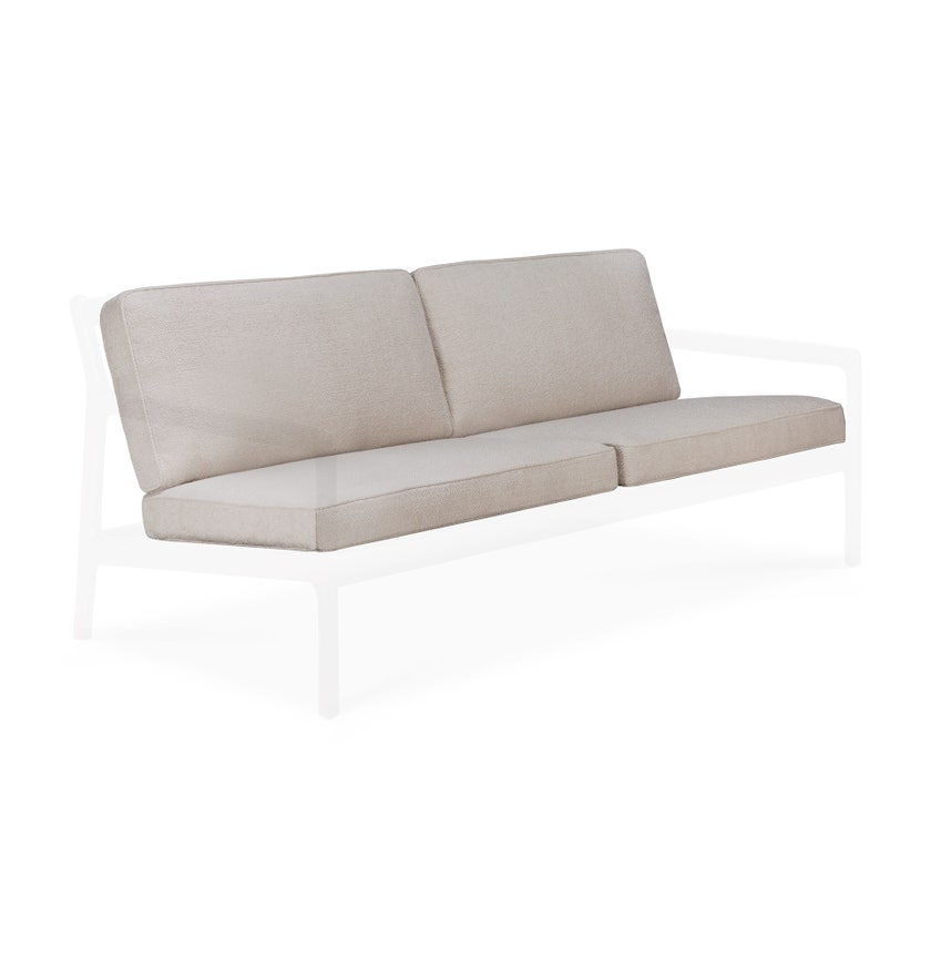 Ensemble de coussins pour canapé Jack 2+ places - tissu Ivory