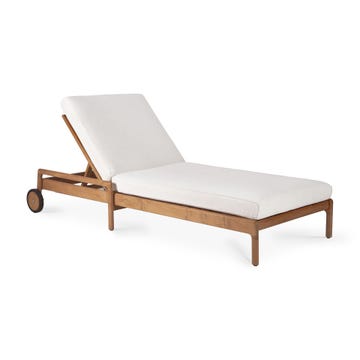 Coussin pour chaise longue ajustable JACK OUOTDOOR de Ethnicraft, Off white