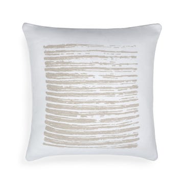 Coussin extérieur White Linear Square d'Ethnicraft Accessories, 45 x 45 cm