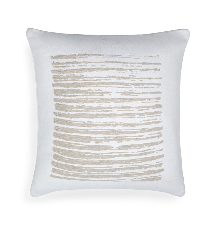 Coussin extérieur White Linear Square d'Ethnicraft Accessories, 45 x 45 cm