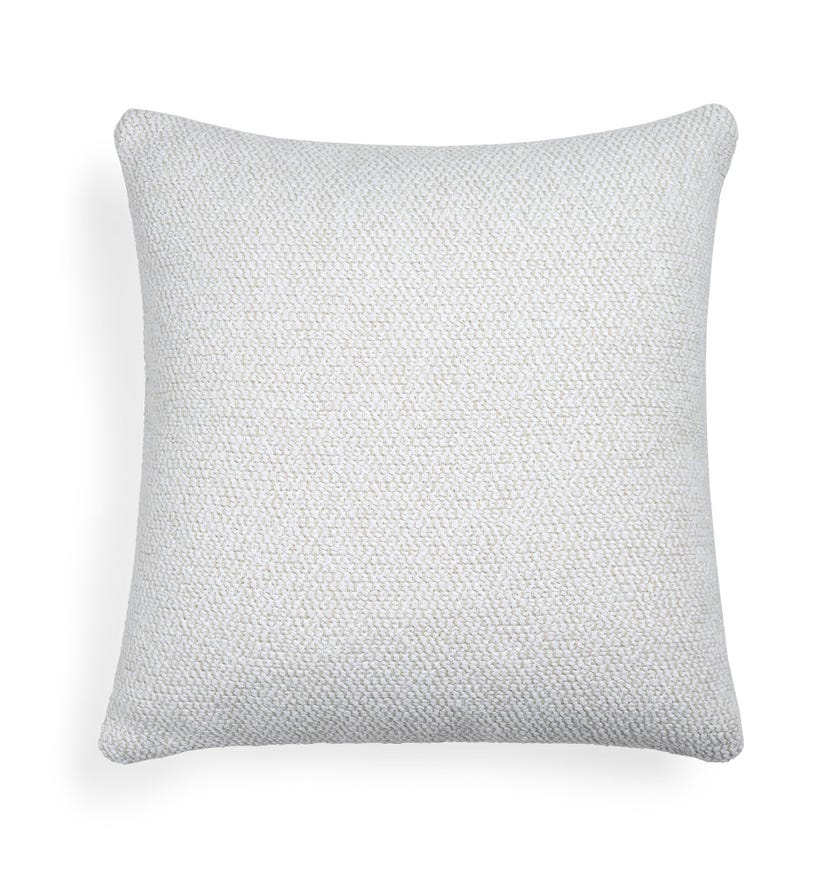 Coussin extérieur White Square Boucle Light d'Ethnicraft Accessories, 50 x 50 cm