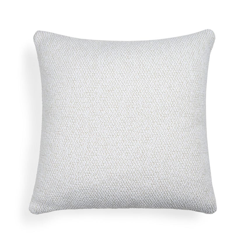Coussin extérieur White Square Boucle Light d'Ethnicraft Accessories, 50 x 50 cm Coussin extérieur White Square Boucle Light d'Ethnicraft Accessories, 50 x 50 cm