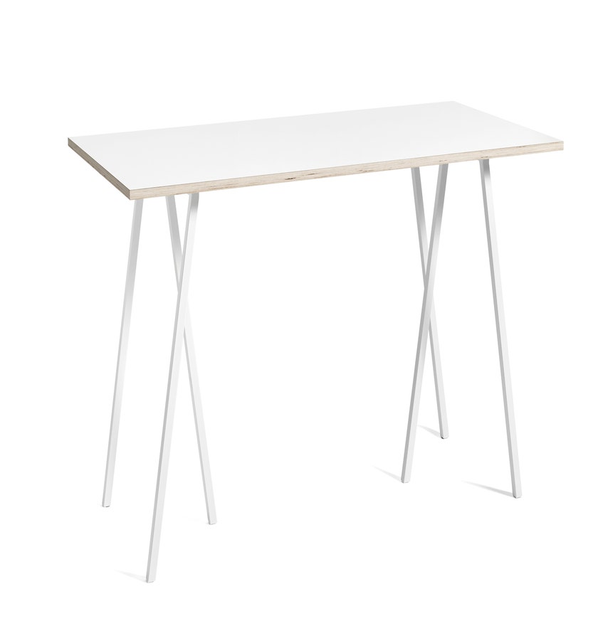 Table rectangulaire LOOP STAND de Hay, 180 x 87,5 cm, Blanc