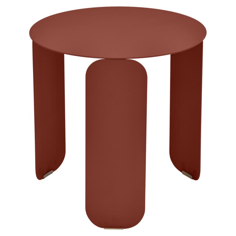Table basse BEBOP de Fermob, D. 45, Ocre rouge Table basse BEBOP de Fermob, D. 45, Ocre rouge