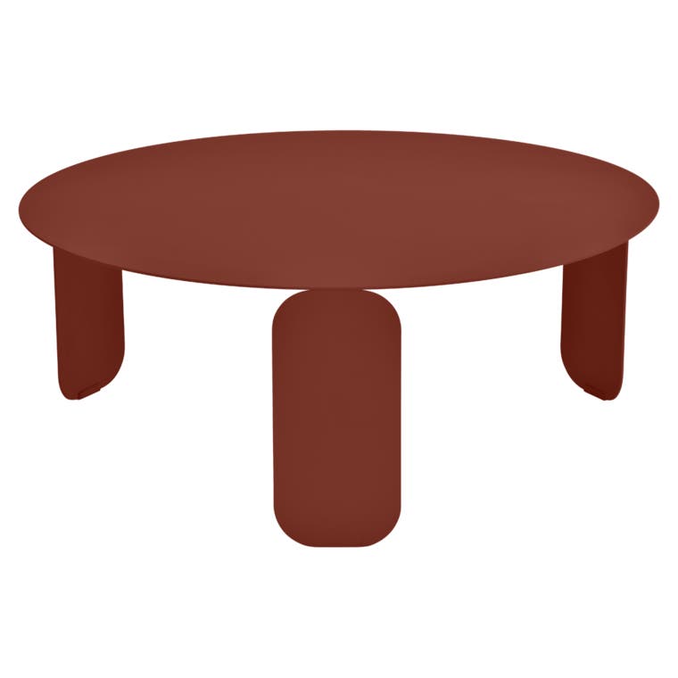 Table basse BEBOP de Fermob, D. 80, Ocre rouge Table basse BEBOP de Fermob, D. 80, Ocre rouge