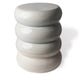 Tabouret en céramique CHUBBY, Blanc