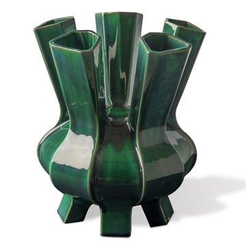 Vase PUYI de Pols Potten, Vert
