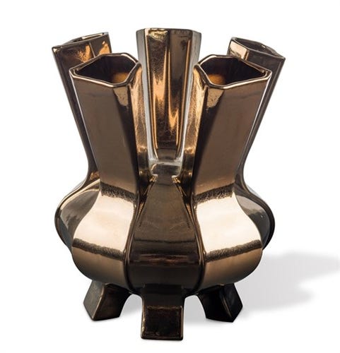 Vase PUYI de Pols Potten, Bronze