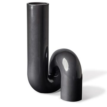 Vase YOURTUBE de Pols Potten, Noir