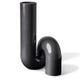 Vase YOURTUBE de Pols Potten, Noir
