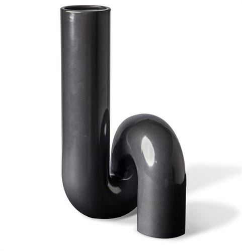 Vase YOURTUBE de Pols Potten, Noir