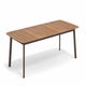 Table rectangulaire SHINE, 225 x 100 cm, Marron d'Inde