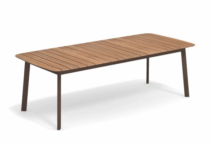 Table rectangulaire SHINE de Emu, 225 x 100 cm, Marron d'Inde Table rectangulaire SHINE de Emu, 225 x 100 cm, Marron d'Inde