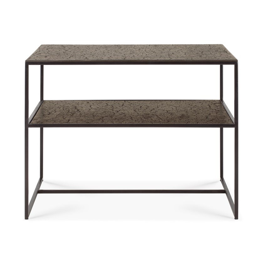 Table d'appoint PENTAGON de Ethnicraft, Lava whisky Table d'appoint PENTAGON de Ethnicraft, Lava whisky