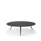 Table basse LUNA d'Ethnicraft, Ø80 x H.35 cm, Lave, Noir