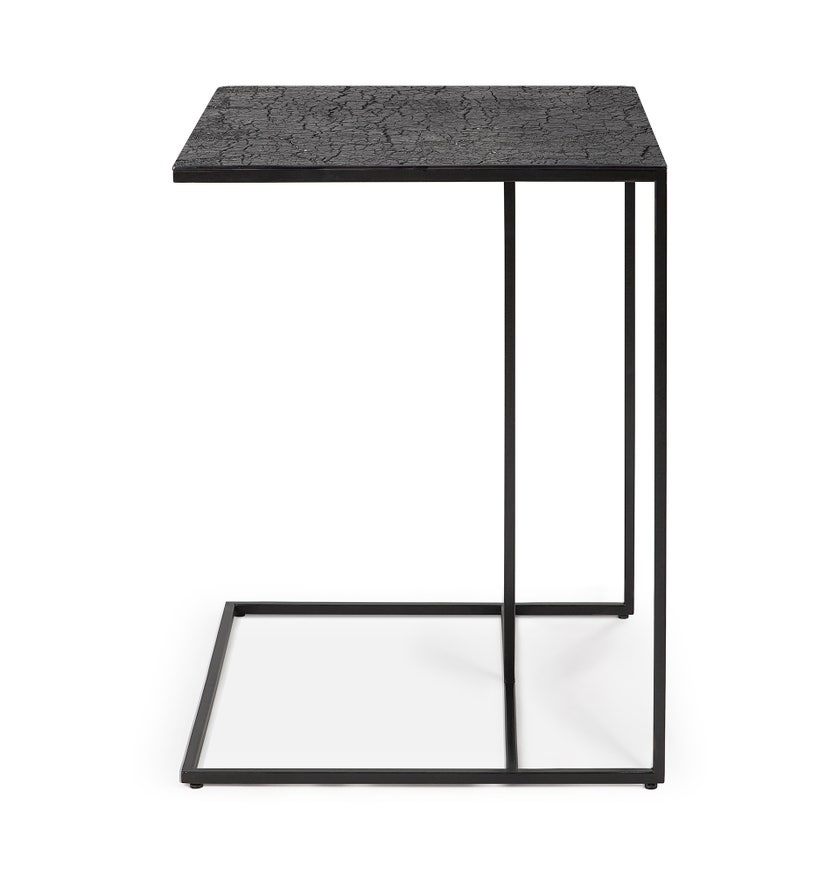 Table d'appoint TRIPTIC de Ethnicraft Accessories, Lava black