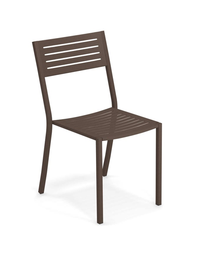 Chaise SEGNO de EMU, Marron d'Inde Chaise SEGNO de EMU, Marron d'Inde