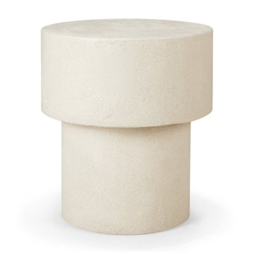 Table d'appoint ELEMENTS d'Ethnicraft, Microciment, Forme champignon