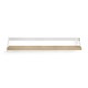 Étagère murale RIBBON d'Ethnicraft, 140 cm, Structure blanche, Plateau chêne huilé