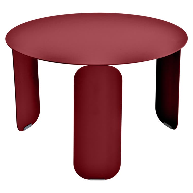 Table basse BEBOP de Fermob, D. 60, Piment Table basse BEBOP de Fermob, D. 60, Piment