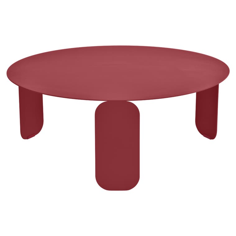 Table basse BEBOP de Fermob, D. 80, Piment Table basse BEBOP de Fermob, D. 80, Piment