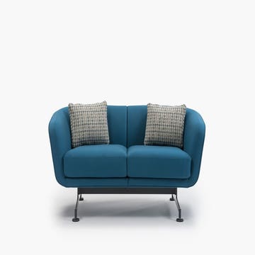 Canapé BETTY de Kartell, Bleu pétrole, 2 places