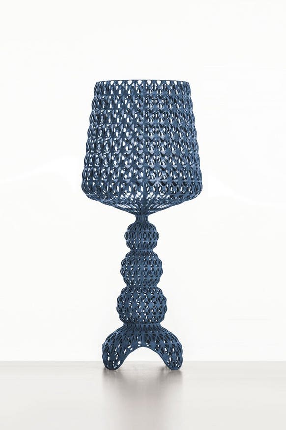 Lampe MINI KABUKI de Kartell, Bleu clair Lampe MINI KABUKI de Kartell, Bleu clair