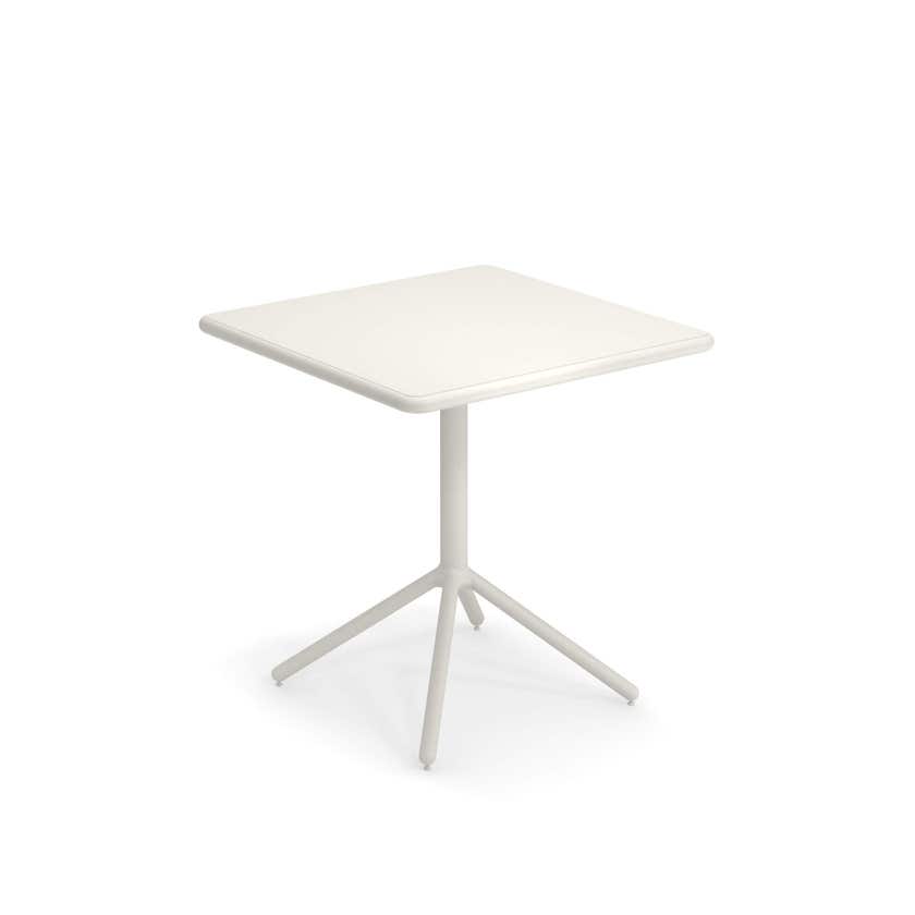 TABLE PLIANTE GRACE, Bord rond, 70 x 70 cm, Blanc mat de EMU TABLE PLIANTE GRACE, Bord rond, 70 x 70 cm, Blanc mat de EMU
